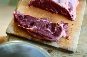 En skiva högrevskärna.