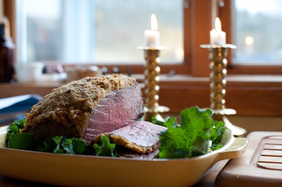 julskinka av rostbiff